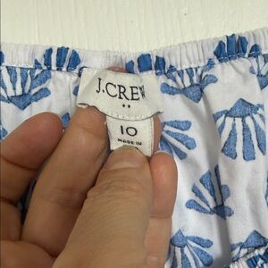 J.Crew Blue and White Floral dress 98% cotton